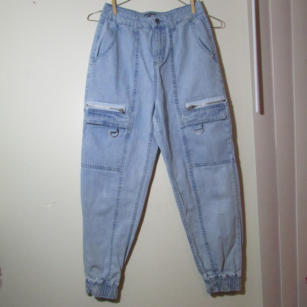 Hot Topic High Waisted Joggers Light Blue